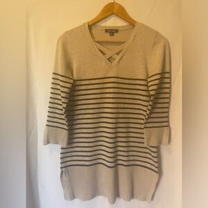 Rosali Brown sweather with small strple and short sleeve size xs